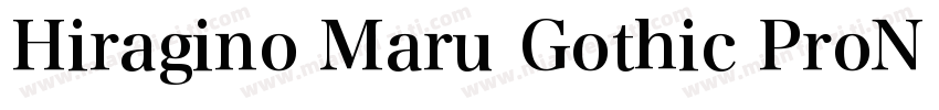 Hiragino Maru Gothic ProN W4字体转换